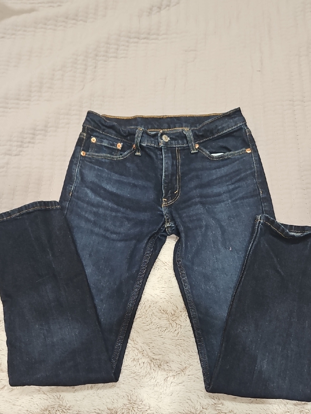Levi's Dark Indigo 511 Slim Straight Jeans - Navy
